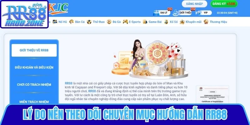 Lý do nên theo dõi chuyên mục hướng dẫn RR88